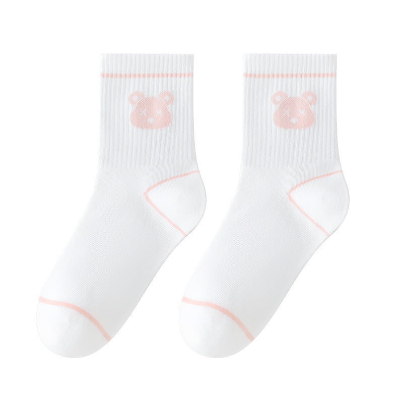 Colorful Cartoon Kids Cotton Basketball Socks