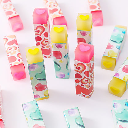 Novelty Heart Dinosaur Erasers For Pencil Correction