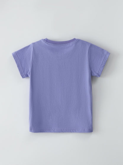 Unicorn Embroidered Short Sleeve T-Shirt Soft Cotton Casual Top