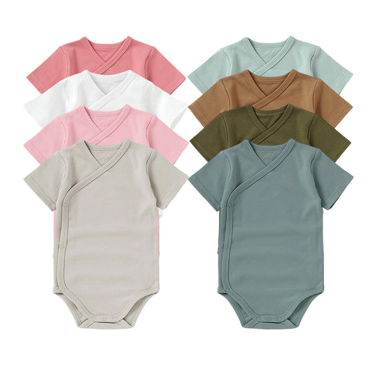 Newborn Organic Cotton Kimono Bodysuit Casual Baby Outfit
