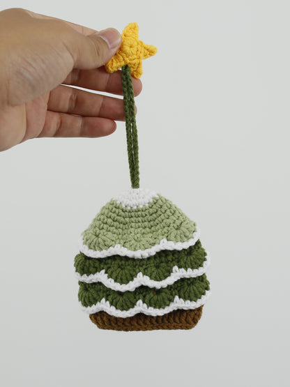 Sweet Christmas Tree Handmade Keychain Pouch