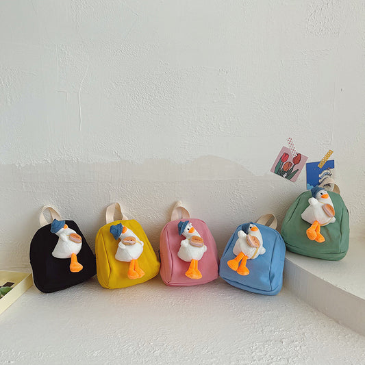Cute Cartoon Duck Mini Backpack for Kids