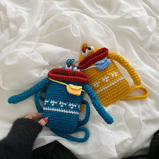 Trendy Plush Crossbody Bag for Kids - Stylish and Fun Design