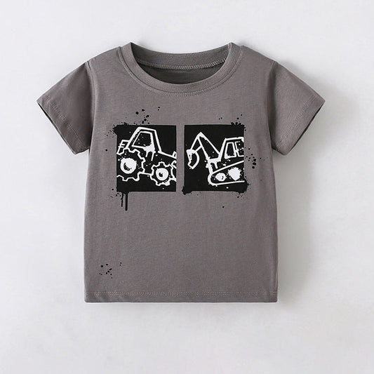 Cool Animal Print Cotton T-Shirt for Boys