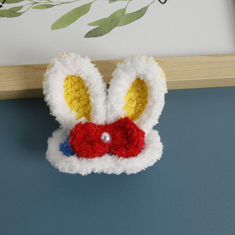 Cartoon Handmade Woven Hair Clips Adorable Kids Hair Accessories