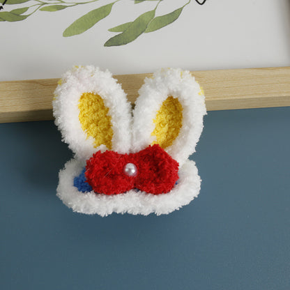 Cartoon Handmade Woven Hair Clips Adorable Kids Hair Accessories