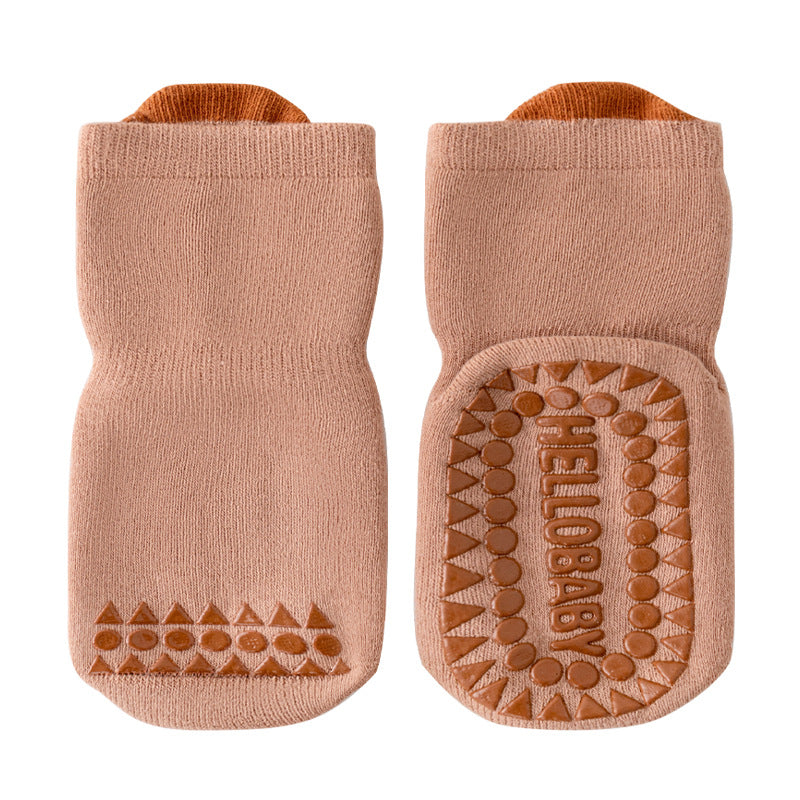Baby Floor Socks Non-Slip Mid-Calf Socks for Boys and Girls