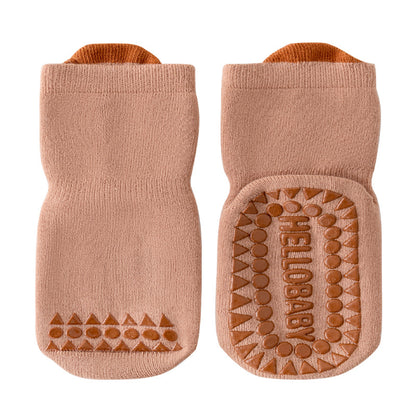 Baby Floor Socks Non-Slip Mid-Calf Socks for Boys and Girls