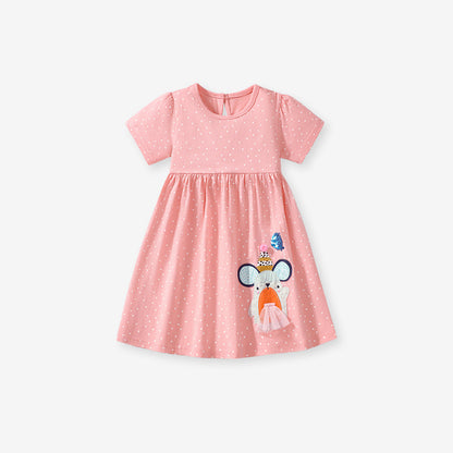 Princess Dress Cute Cotton Summer Dress for Girls