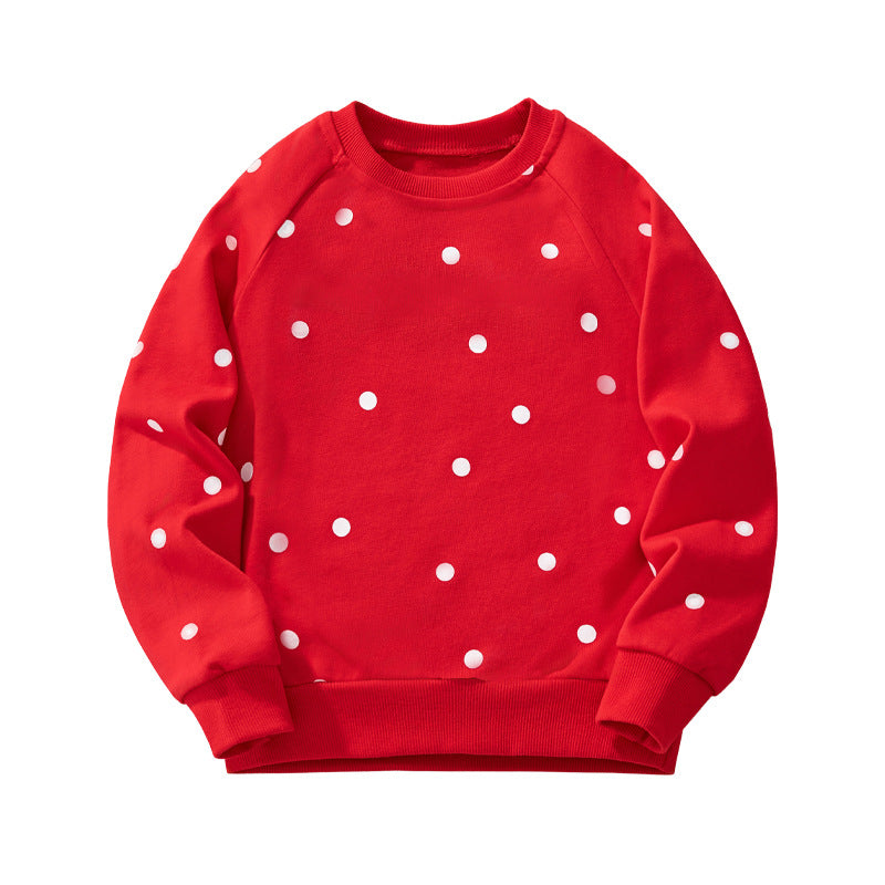 Animal Print Casual Cotton Sweatshirt for Girls
