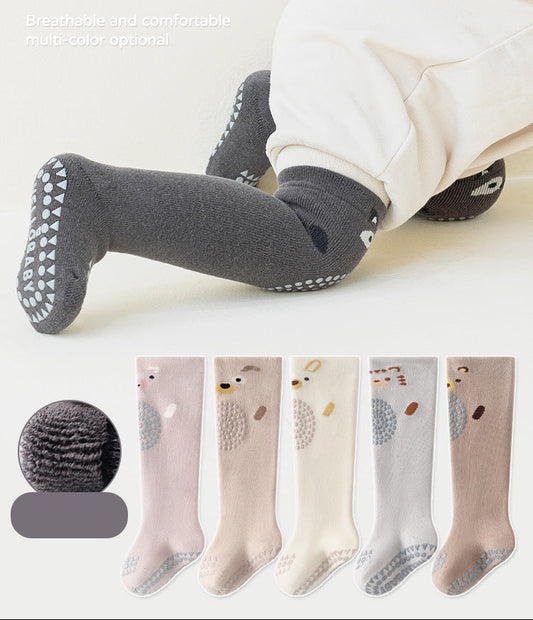 Baby Anti-Slip Knee Socks Cute Cartoon Thick Cotton Winter