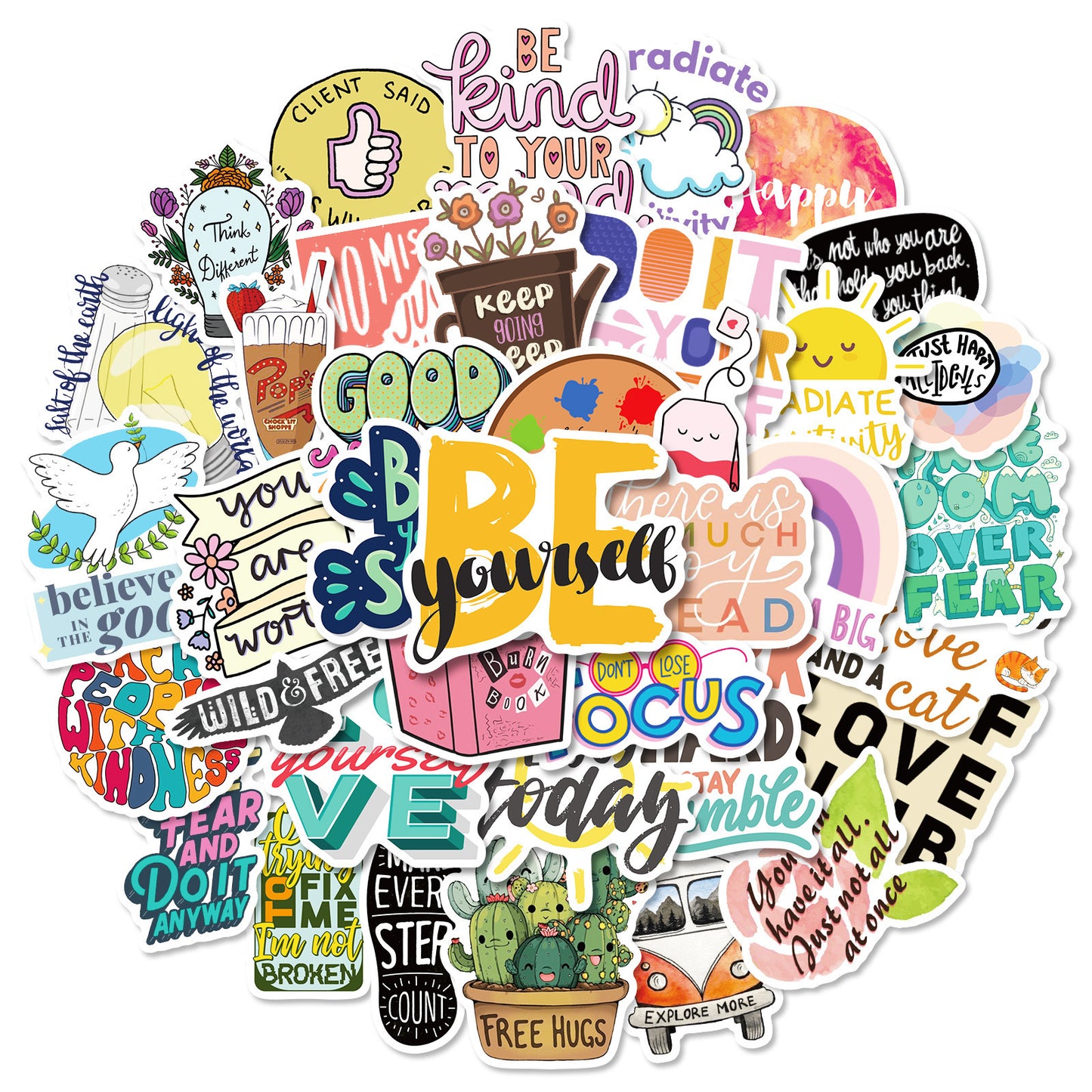 Sticker Pack Doodle Landscapes Printed Vinyl Outdoor