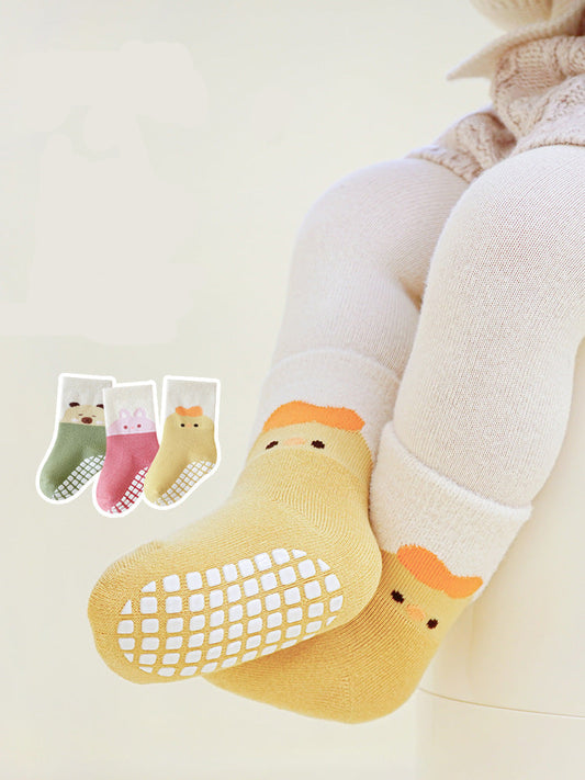 Newborn Non-Slip Cartoon Floor Socks Cozy Cotton Socks