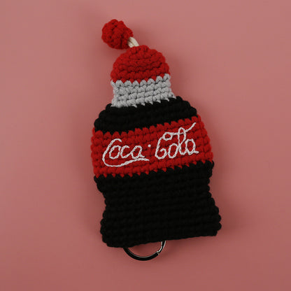 Handcrafted Cartoon Key Pouch Cute Duck Butt Knitted Key Holder