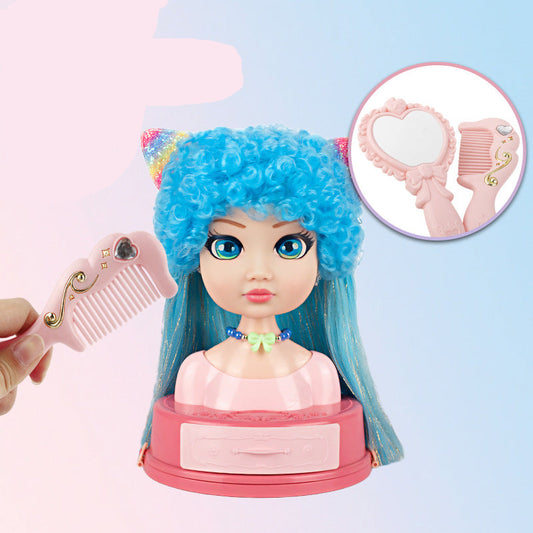 Styling Doll Head Toy for Girls - Makeup and Hair Play