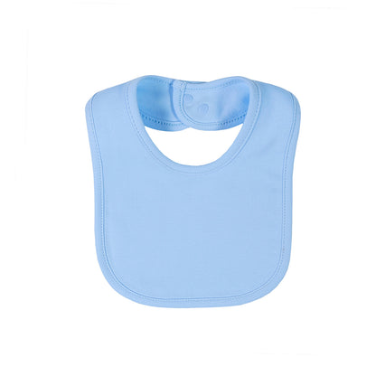 Solid Color Cotton Baby Bibs Double Layer Waterproof Baby Drool Bibs