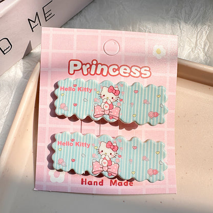 Cute Cartoon Dopamine Hair Clips for Girls - Princess Series Hair Accessories