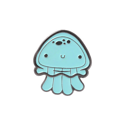Ocean Animal Series Cute Enamel Pins Shark Jellyfish Seahorse Brooches
