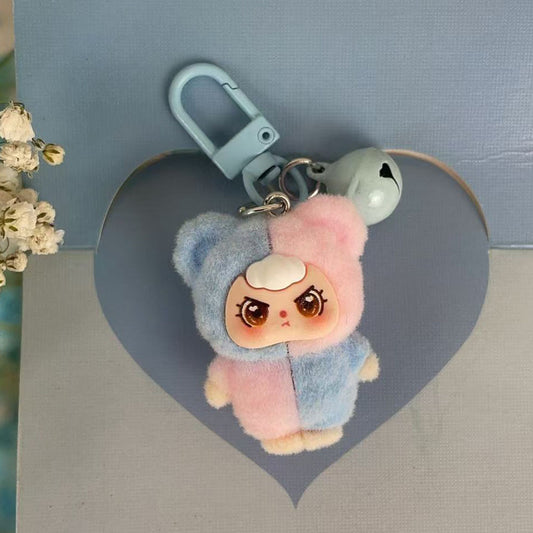 Colorful Plush Cartoon Keychain for Kids - Fun Bag Charm