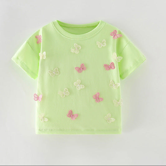 Animal Cartoon Cotton T-Shirt for Girls