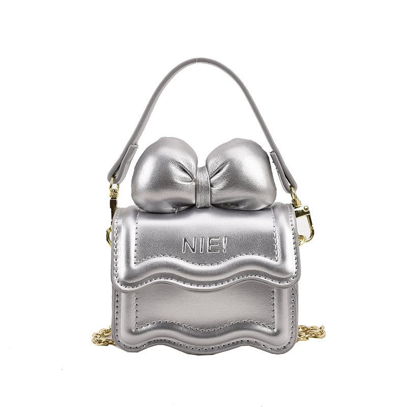 Kids Mini Shoulder Bag Bow Chain Crossbody Bag