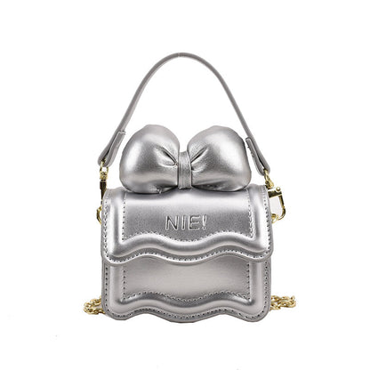 Kids Mini Shoulder Bag Bow Chain Crossbody Bag