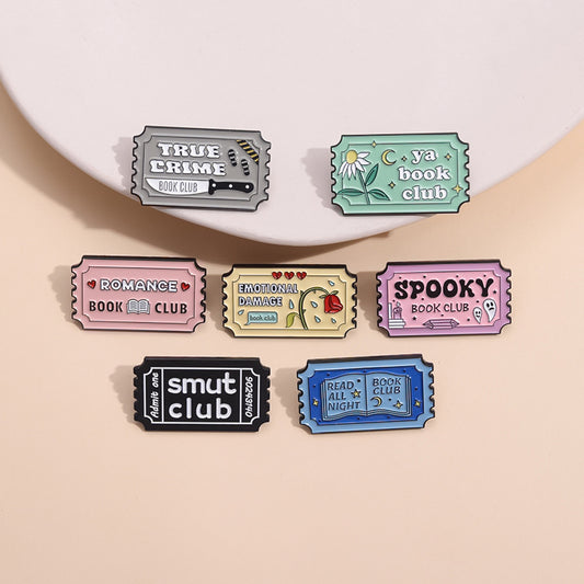 Colorful Letter Enamel Pin Fun Badge Accessory