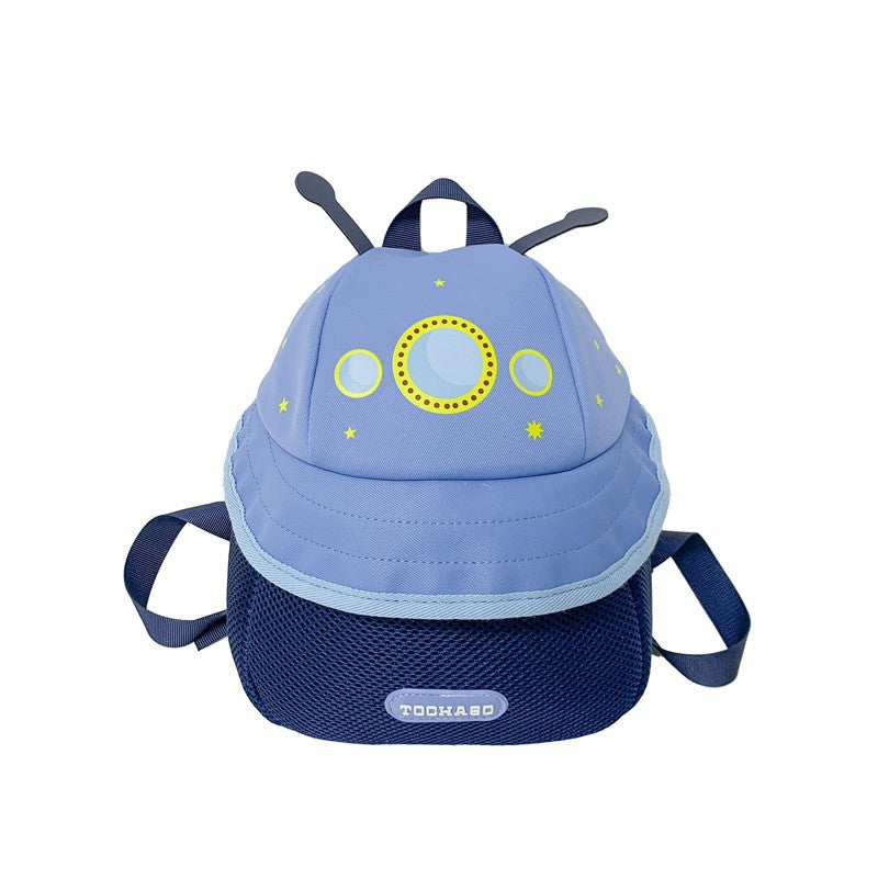 Cute Mushroom House Kids Backpack Cartoon Design Breathable