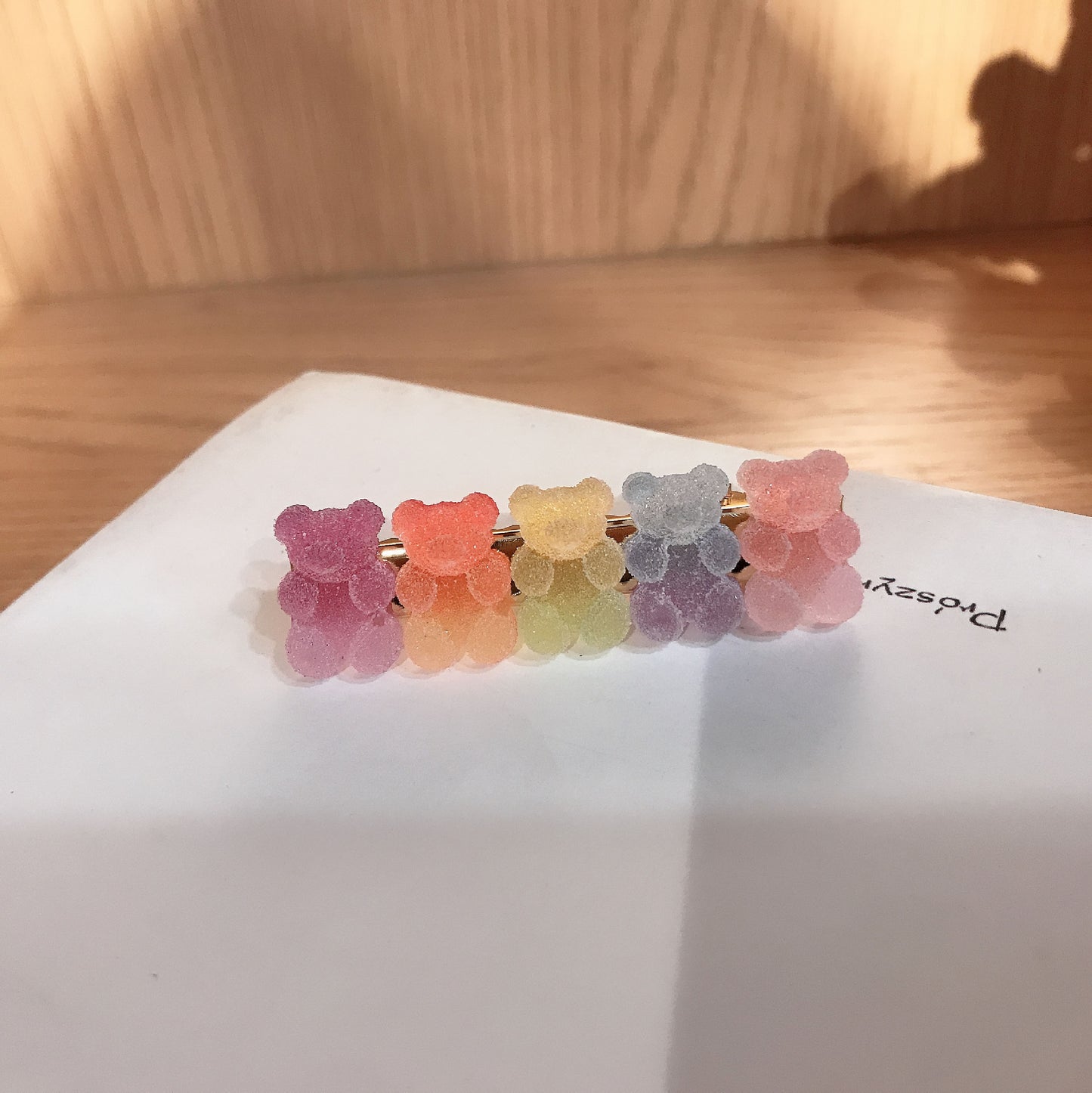 Gradient Bear Hair Clips Cute Cartoon Hair Accessories for Girls