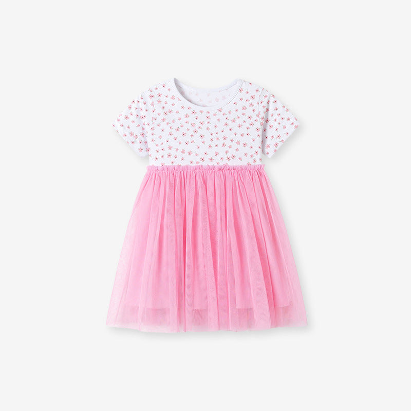 Summer Girls' Cute Princess Dress Cotton Tulle Skirt
