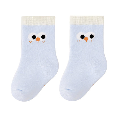 Cartoon Design Thick Cotton Mid-Calf Socks for Kids