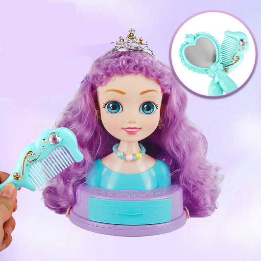 Doll Makeup Head Toy for Kids - Fun Plastic Dress-Up Gift