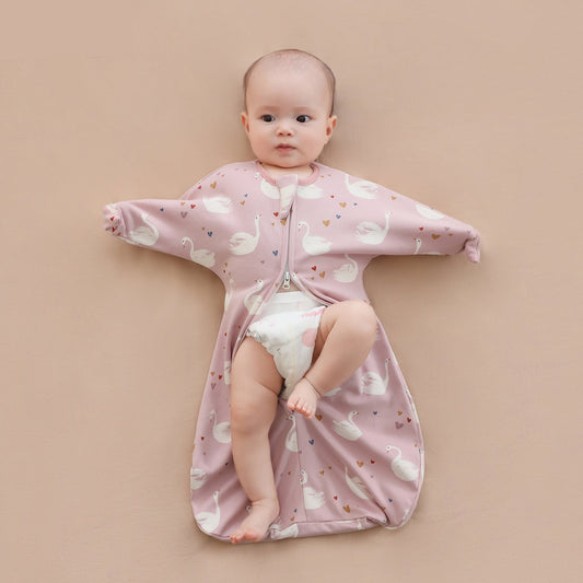 Cotton Baby Swaddle Wrap with Cartoon Design