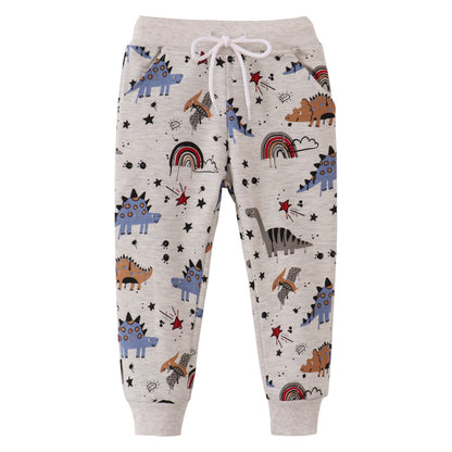 Children's Casual Cotton Trousers with Drawstring