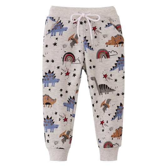 Children's Casual Cotton Trousers with Drawstring