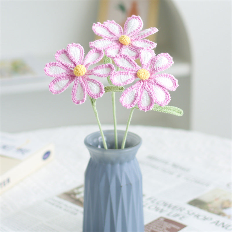 Single Stem Dried Flower Rose Tulip Bouquet Decor