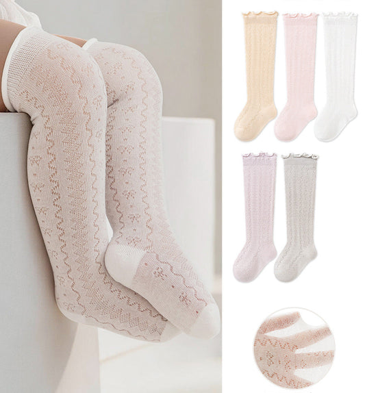 Baby Long Tube Socks Cute Cartoon Moisture-Wicking Unisex Socks