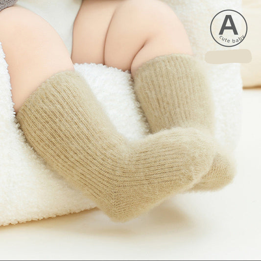 Warm and Cozy Baby Socks Mid-Calf for Boys and Girls