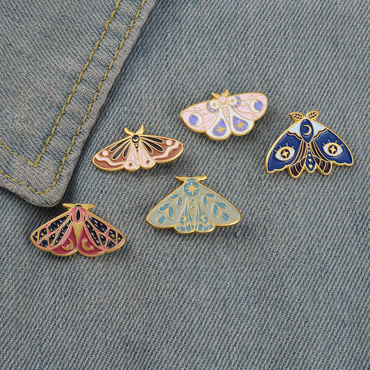 Creative Cartoon Butterfly Brooches Alloy Pins for Fashion Accessories