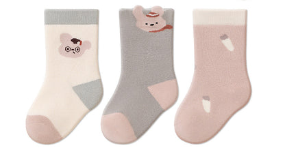 Cartoon Pattern Cotton Socks Comfortable Mid-Calf Socks