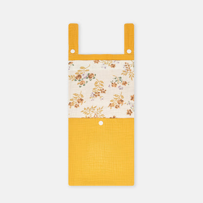Cotton Baby Crib Storage Hanging Bag Multi-Functional Diaper Toy Organizer