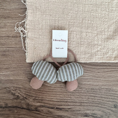 Cute Fabric Mushroom Hair Ties for Kids