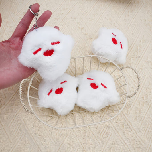 Genshin Impact Hu Tao Plush Ghost Keychain Cute Cartoon Accessory