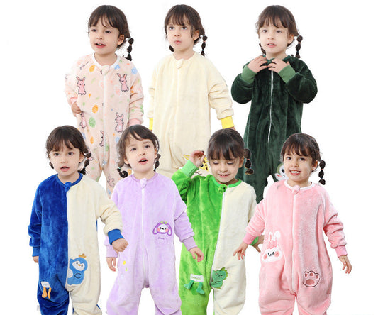 Cartoon Fleece Baby Romper Easter Sleep Bag Comfortable All-Season