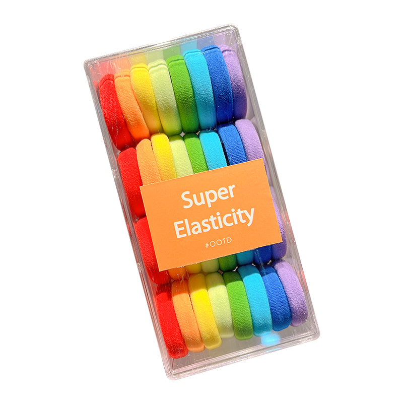 Colorful Elastic Hair Ties for Kids - Hair Accessories Set