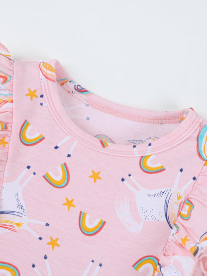 Summer Cute Cartoon A-Line Dress for Toddler Girls
