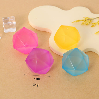 Mini Slow-Rebound TPR Ice Cube Squishy Sensory Fidget Toy