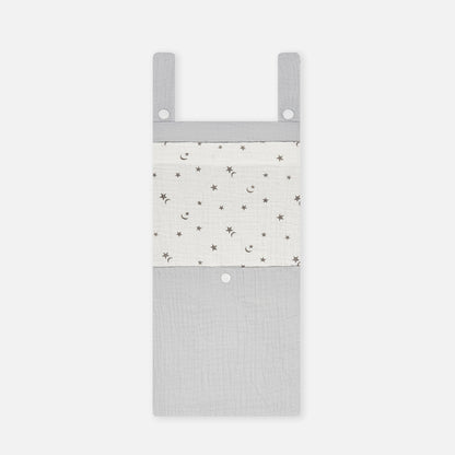 Cotton Baby Crib Storage Hanging Bag Multi-Functional Diaper Toy Organizer