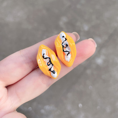 Fun Realistic Food Earrings - Cute Non-Pierced Ear Clips and Studs