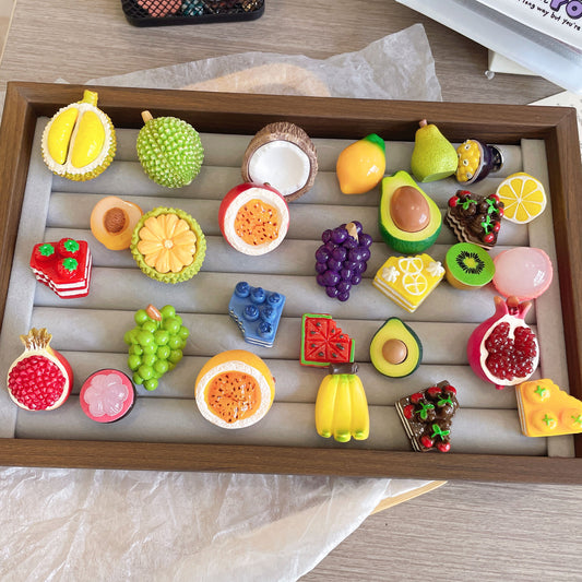 3D Fruit Brooch Cute Fun Resin Badges for Decoration